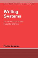 Writing Systems af Florian (Deutches Institut fur Japanstudien Coulmas