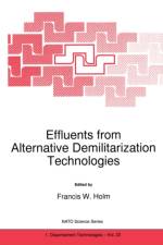 Effluents from Alternative Demilitarization Technologies