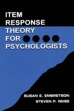 Item Response Theory for Psychologists af Susan E. Embretson