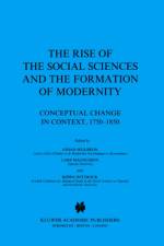 Rise of the Social Sciences and the Formation of Modernity