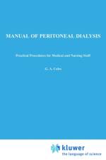 Manual of Peritoneal Dialysis af G.A. Coles