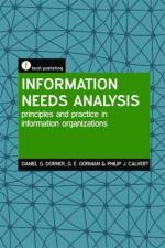 Information Needs Analysis af Daniel G. Dorner