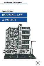 Housing Law and Policy af David Cowan