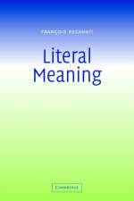 Literal Meaning af Francois (Institut Jean-Nicod Recanati