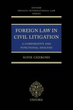 Foreign Law in Civil Litigation af Sofie ( Geeroms