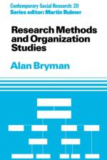 Research Methods and Organization Studies af Alan Bryman