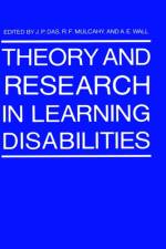 Theory and Research in Learning Disabilities af J.P. Das