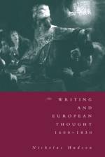 Writing and European Thought 1600–1830 af Nicholas (University of British Columbia Hudson