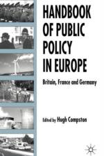 Handbook of Public Policy in Europe
