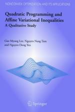 Quadratic Programming and Affine Variational Inequalities af Gue Myung Lee