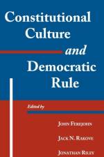 Constitutional Culture and Democratic Rule