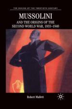 Mussolini and the Origins of the Second World War, 1933-1940 af M. Feldman