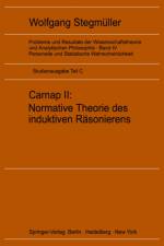 Carnap II: Normative Theorie Des Induktiven Rasonierens af Wolfgang Stegmüller