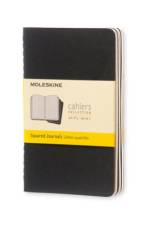 Moleskine Squared Cahier - Black Cover (3 Set) af Moleskine