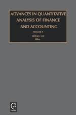 Advances in Quantitative Analysis of Finance and Accounting