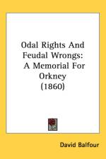 Odal Rights And Feudal Wrongs af David Balfour