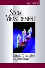 Social Measurement af Donald T. Campbell