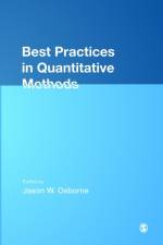 Best Practices in Quantitative Methods af Jason W. Osborne