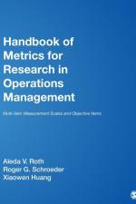 Handbook of Metrics for Research in Operations Management af Aleda V. (Vender) Roth