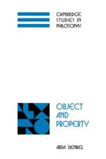 Object and Property af Arda (Bogazici University Denkel