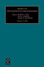 Research on Negotiation in Organizations