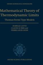 Mathematical Theory of Thermodynamic Limits af Isabelle (CEREMADE Catto
