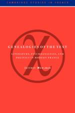 Genealogies of the Text af Jeffrey (Boston University) Mehlman