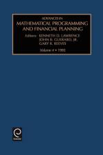 Advances in Mathematical Programming and financial planning