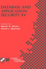Database and Application Security XV