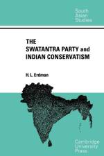 The Swatantra Party and Indian Conservatism af H. L. Erdman