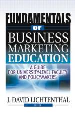 Fundamentals of Business Marketing Education af J David Lichtenthal