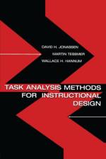 Task Analysis Methods for Instructional Design af David H. Jonassen