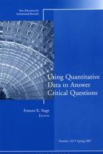 Using Quantitative Data to Answer Critical Questions af IR (Institutional Research)
