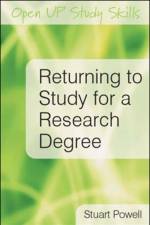 Returning to Study for a Research Degree af Stuart Powell