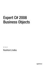 Expert C# 2008 Business Objects af Rockford Lhotka