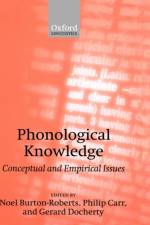 Phonological Knowledge af Mary Beckman