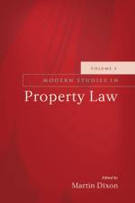 Modern Studies in Property Law - Volume 5