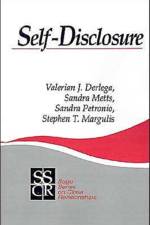 Self-Disclosure af Valerian J. Derlega