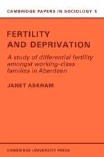 Fertility and Deprivation af Janet Askham