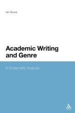 Academic Writing and Genre af Dr Ian (University of Waikato Bruce