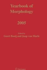 Yearbook of Morphology 2005