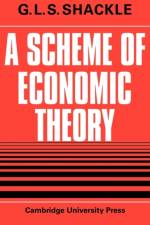 A Scheme of Economic Theory af G. L. S. Shackle