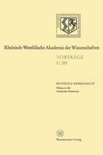 Nikaia in Der Roemischen Kaiserzeit af Reinhold Merkelbach