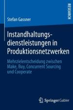 Instandhaltungsdienstleistungen in Produktionsnetzwerken af Stefan Gassner