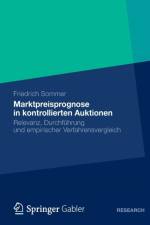 Marktpreisprognose in Kontrollierten Auktionen af Friedrich Sommer