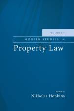 Modern Studies in Property Law - Volume 7