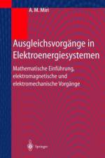 Ausgleichsvorgange in Elektroenergiesystemen af Amir M. Miri