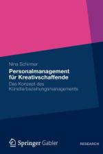 Personalmanagement Fur Kreativschaffende af Nina Schirmer