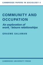 Community and Occupation af Graeme Salaman