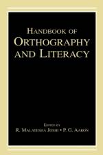 Handbook of Orthography and Literacy